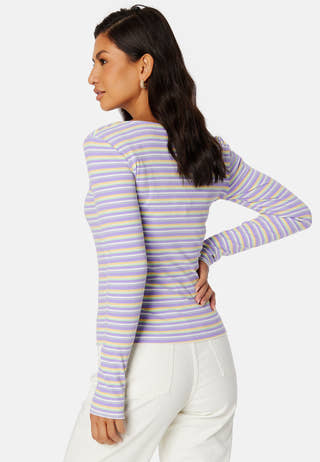 Selda ls striped top