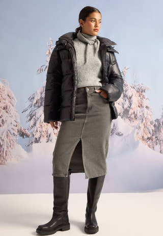 Semi Shiny Padded Jacket