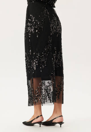 Sequin Mesh Skirt