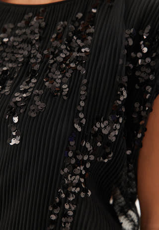 Sequin Mesh Top