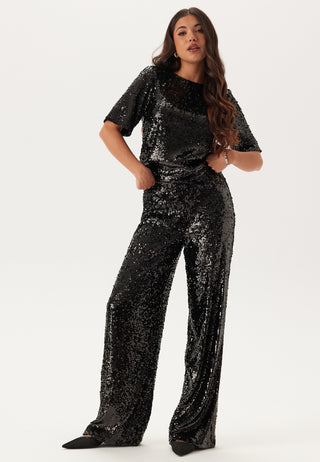 Sequin Short Sleeve Top