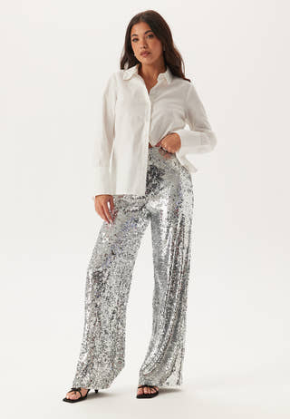 Sequin Wide Trousers