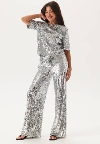 Sequin Wide Trousers