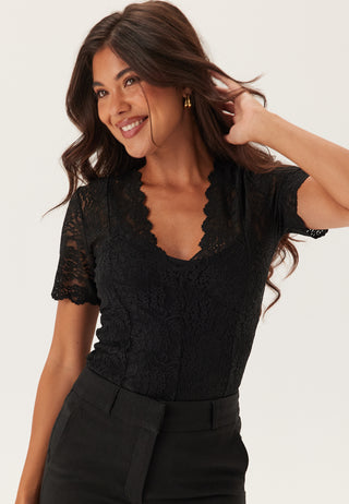 Short Sleeve Lace Top