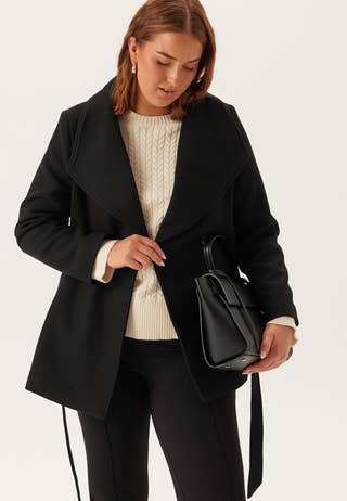 Short Wool Blend Coat