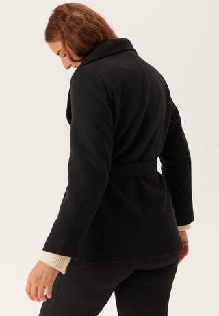 Short Wool Blend Coat