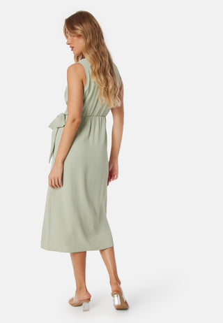 Sleeveless Wrap Dress