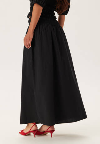 Smock Waist Maxi Skirt