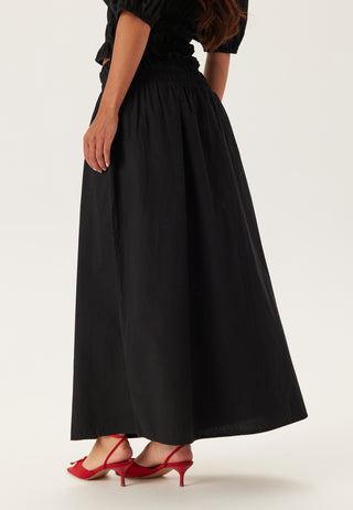 Smock Waist Maxi Skirt