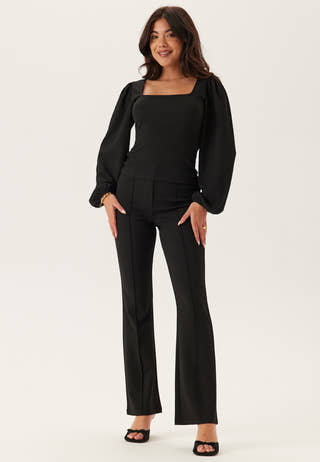 Soft Flared Suit Trousers