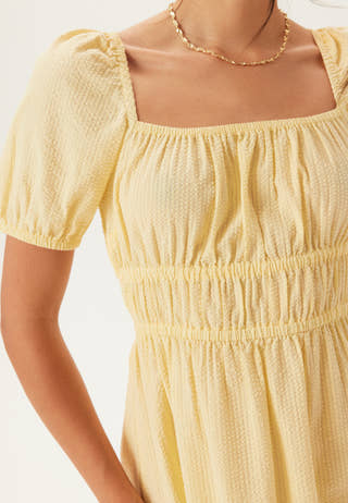 Square Neck Cotton Maxi Dress