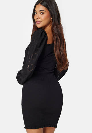 Square Neck Smock Dress