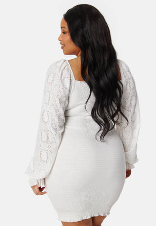 Square Neck Smock Dress