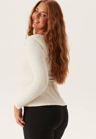 Square Neck Peplum Top