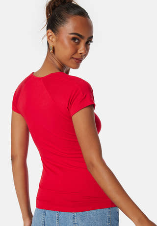 Square Neck Short Sleeve Top