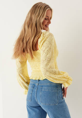 Square Neck Smock Top