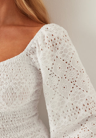 Square Neck Smock Top