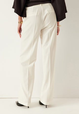 Straight High Waist Suit Trousers