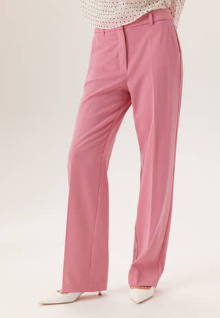 Straight High Waist Suit Trousers