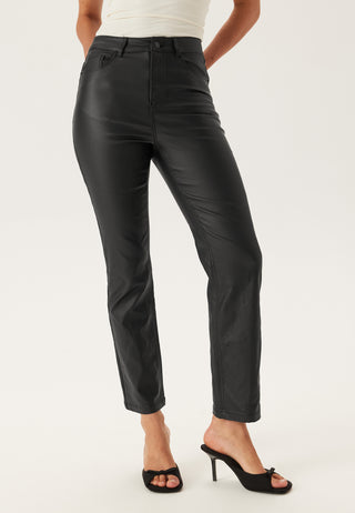 Straight Leg Coated Jeans