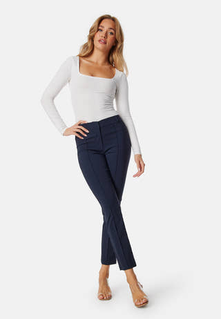 Mid Waist Stretchy Trousers