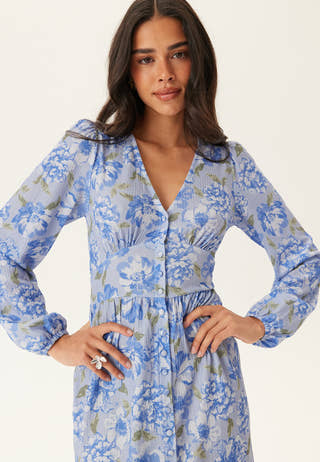 Structure Button Midi Dress