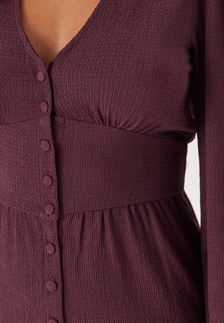 Structure Button Midi Dress