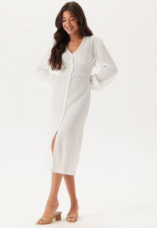 Structure Button Midi Dress
