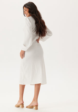 Structure Button Midi Dress