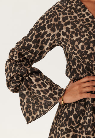 Structure Flounce Short Dress