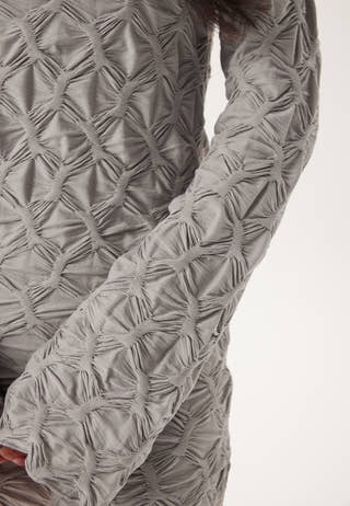 Structure Long Sleeve Midi Dress