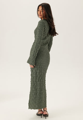 Structure Long Sleeve Midi Dress