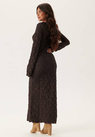 Structure Long Sleeve Midi Dress