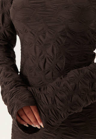 Structure Long Sleeve Midi Dress