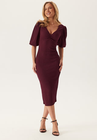 Structure Puff Sleeve Dress