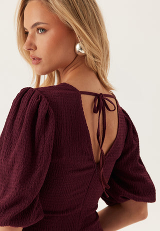 Structure Puff Sleeve Dress