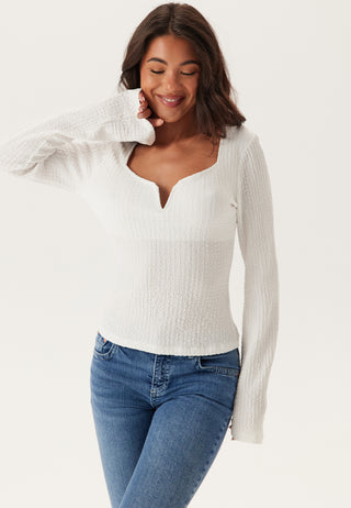 Structured V-Neck Top