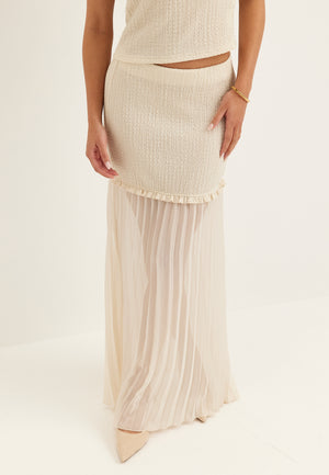 Strucure Combined Maxi Skirt