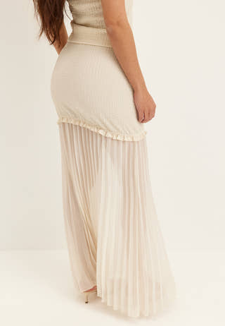Strucure Combined Maxi Skirt