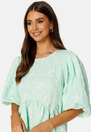 Summer Luxe Puff Mini Dress