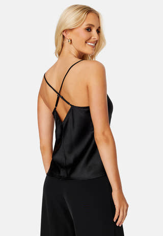 Tara drapy satin top