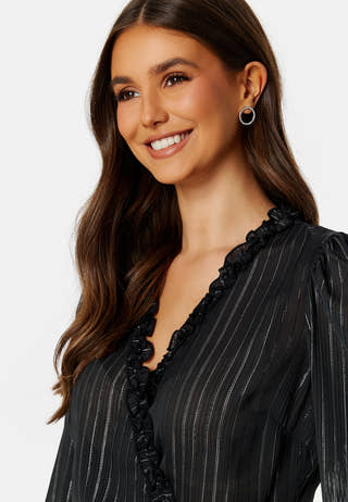 Taylin Frill Wrap Blouse