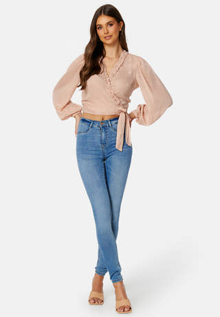 Taylin Frill Wrap Blouse