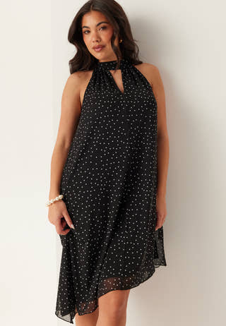 Tie Reversible Short Mesh Dress