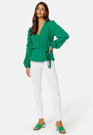 Triniti wrap blouse