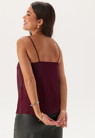 V-neck Shimmer Strap Singlet