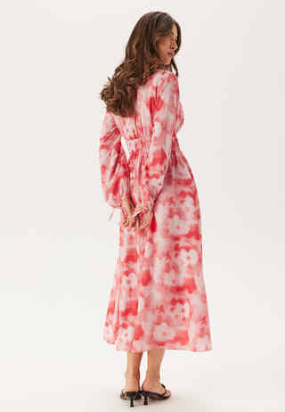 CC V-neck Viscose Strap L/S Dress