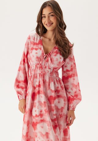 CC V-neck Viscose Strap L/S Dress