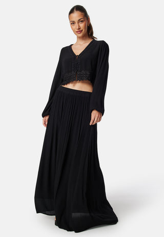 Viscose Crepe Maxi Skirt