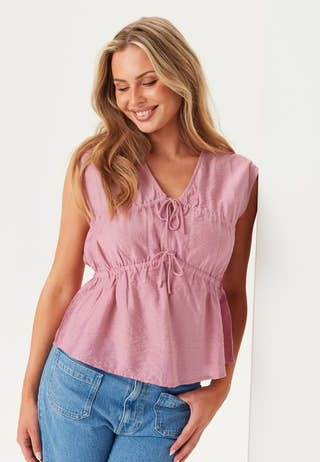 Viscose Tie Detail Blouse